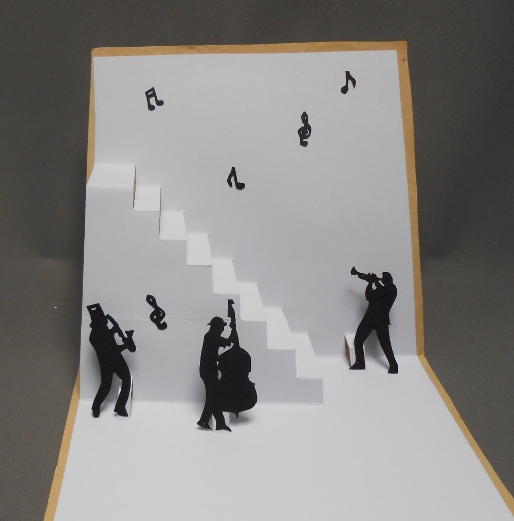 Carte Kirigami Anniversaire L Escalier Musical Un Grand Marche