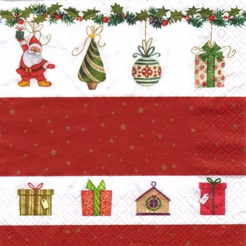 Noel - lot 20 serviettes - décors de noel