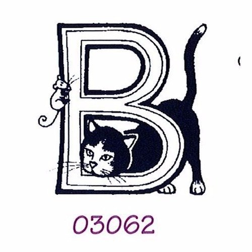 B tampon alphabet décors de chat marque aladine 