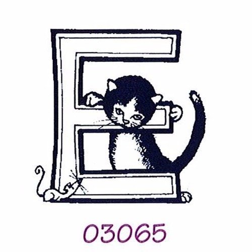 E tampon alphabet décors de chat marque aladine 