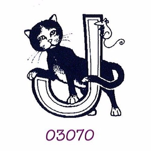 J tampon alphabet décors de chat marque aladine 