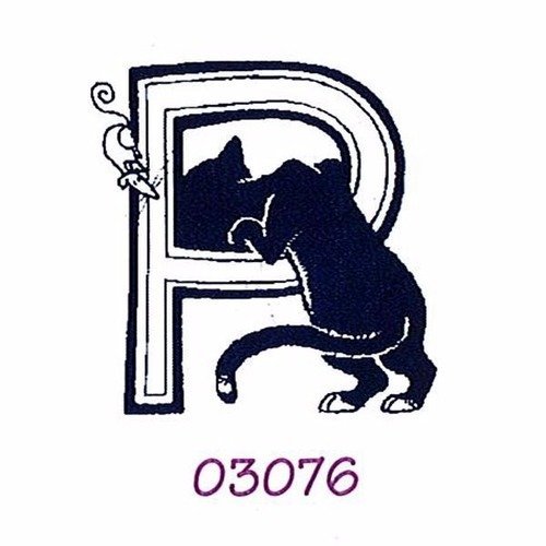 P tampon alphabet décors de chat marque aladine 