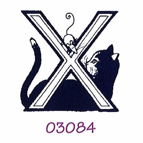 X tampon alphabet décors de chat marque aladine 