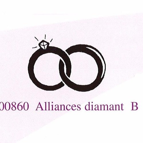 Tampon en bois - alliances diamant - marque aladine 