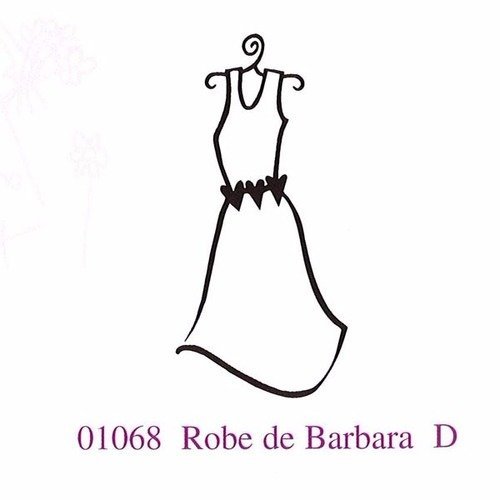 Tampon en bois - robe de barbara - marque aladine 