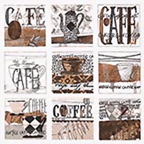 Lot 20 serviettes - café - design - 9 images 