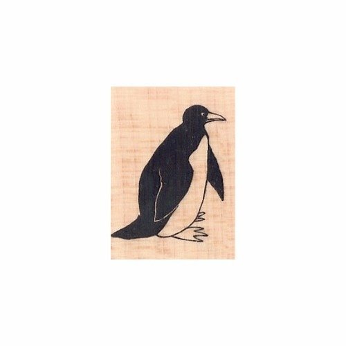 Tampon en bois - pingouin - marque aladine 