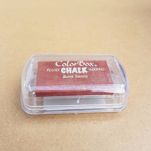 Mini color box encreur chalk - burnt sienna - aladine 