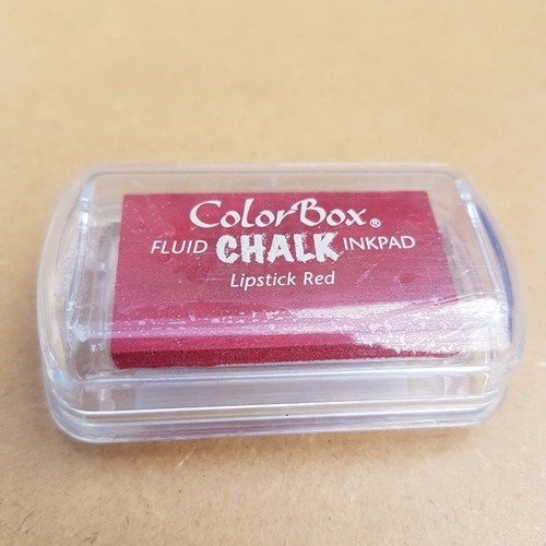 Mini color box encreur chalk - lipstick red - aladine 
