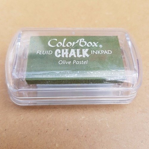 Mini color box encreur chalk - olive pastel - aladine 