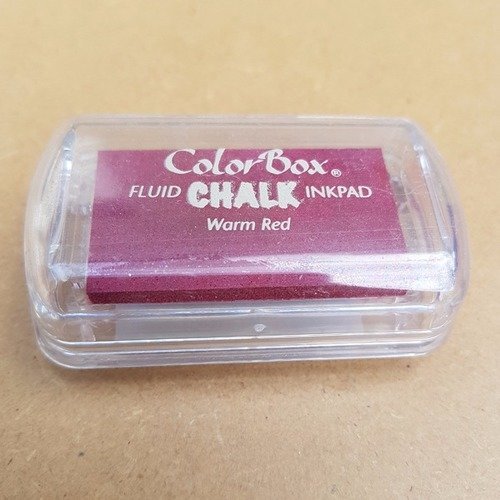 Mini color box encreur chalk - warm red - aladine 
