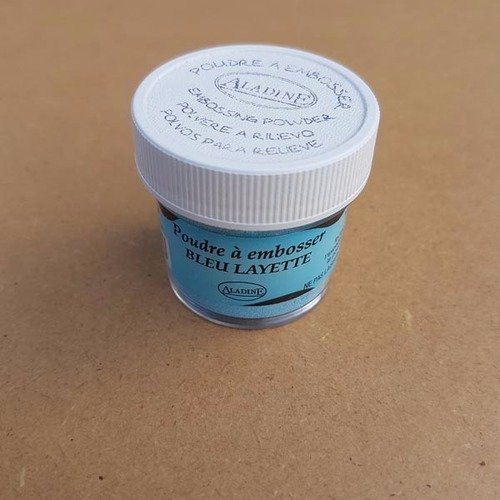 Poudre à embosser - bleu layette - 30ml - aladine 