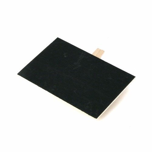 4 tableaux noir rectangle sur pince 7x4.5cm 