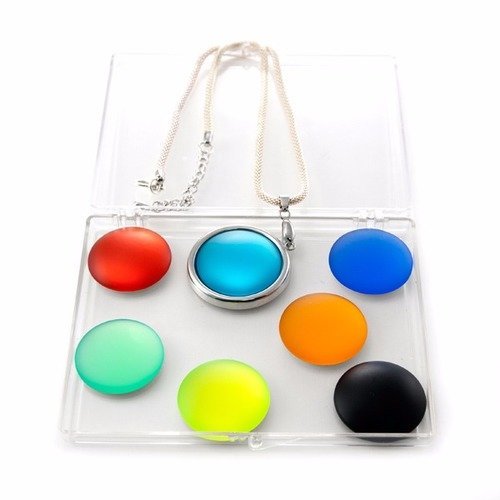 Kit 7 couleurs - collier lunasoft + aimant - couleurs vives 