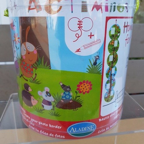 Kit pour création de guirlande - animaux du jardin  - coloriage - aladine 