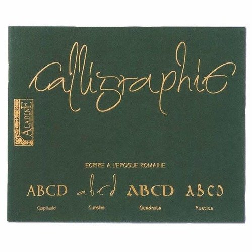 Aladine cahier de calligraphie vert romaine