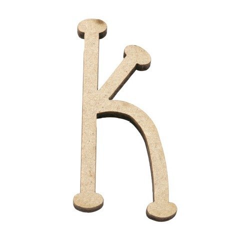K x10 lettre mdf 2.8x0.4cm