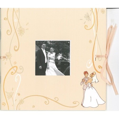 Mini album - mariage romantique + enveloppe