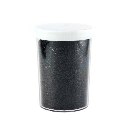 Pot de 115grs poudre glitter 0.6mm noir