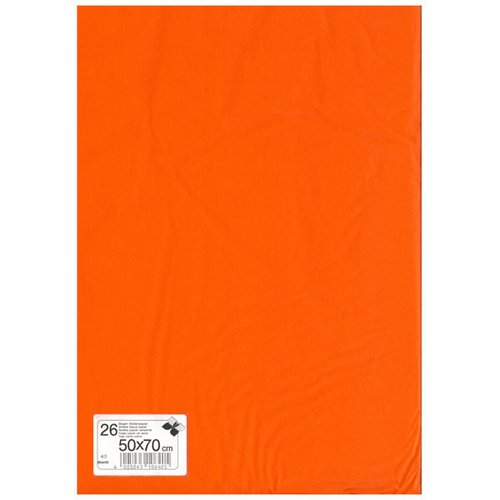 Werola main 26 feuilles papier soie orange 50x70cm