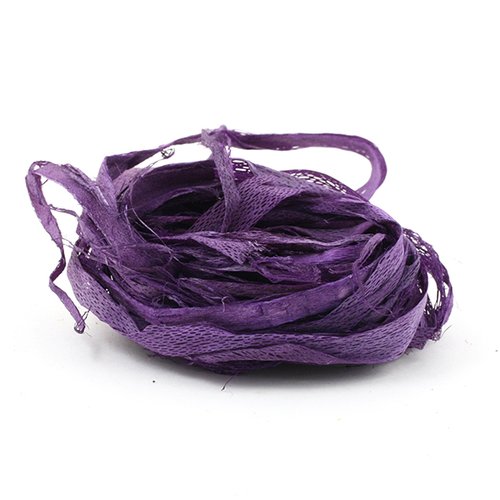 Sachet 20grs déco-raphia mauve foncé