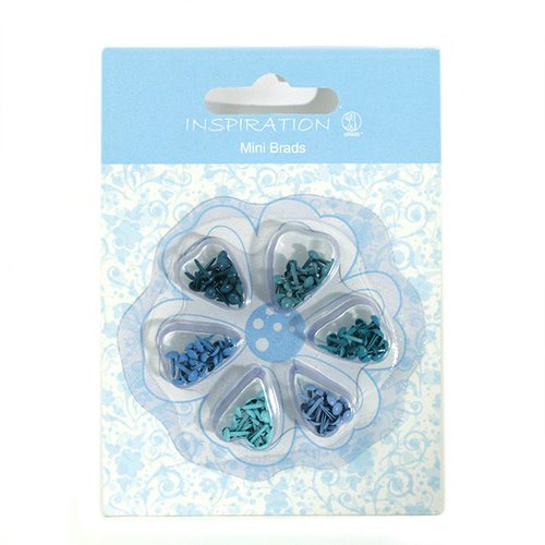 Attaches parisienne  camaïeu bleu clair