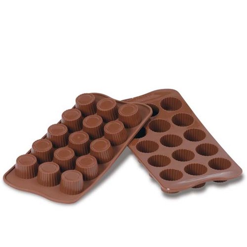Moule silicone 15 pralines 30 x h18,5mm