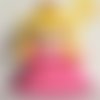 Amigurumi princesse peach de super mario, création en crochet