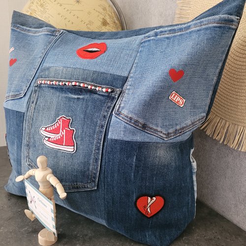 Le sac cabas girly jeans.