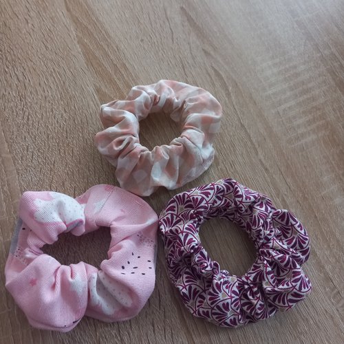 Lot de 3 chouchous fait main