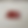 N°366 découpes d'une licorne " fleurie " en papier holographique rouge