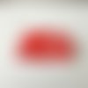 N°366 découpes d'une licorne " fleurie " en papier rouge