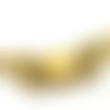 Lot de 10 perles "ailes" en métal couleur doré de 22x 9 mm (trou de 1mm)
