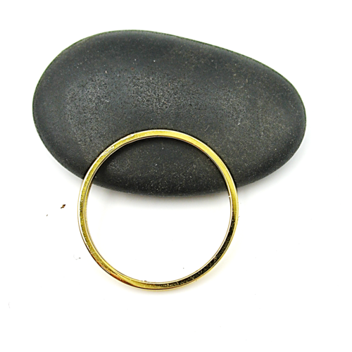 Cercle en acier inoxydable doré 20 mm