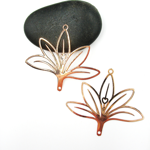 Estampes fleurs rose gold