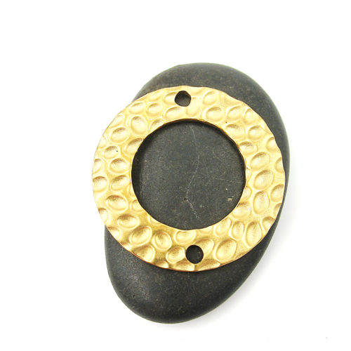 Connecteur rond en acier inoxydable doré 25 mm