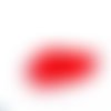 Boule de peluche pompon rond 30 mm rouge