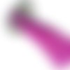 Grand pompon violet en nylon de 7,4 cm