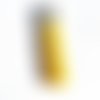 Pendentif pompon jaune  6 cm en suédine