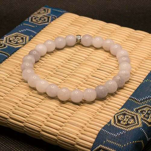 Bracelet aigue marine artisanal en perles naturelles de 8 mm, pierres semi précieuses véritables, homme , femme