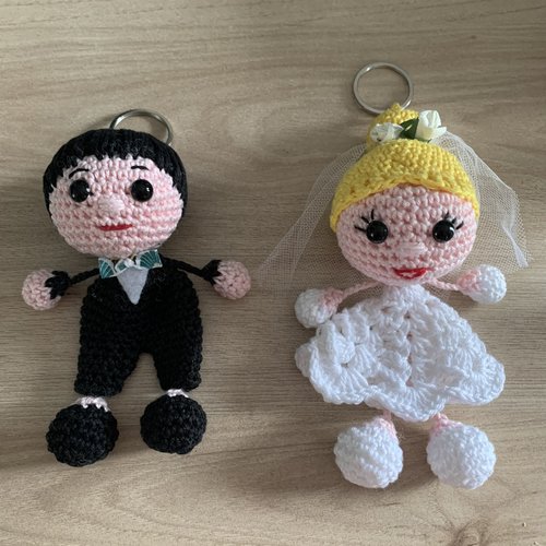 Poupées bambolas mariés ( sur commande)