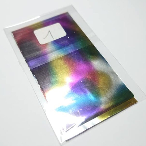Foil holographique (ref1) idéal pour nail art ou scrapbooking, ongle manucure gel loisir créatif  