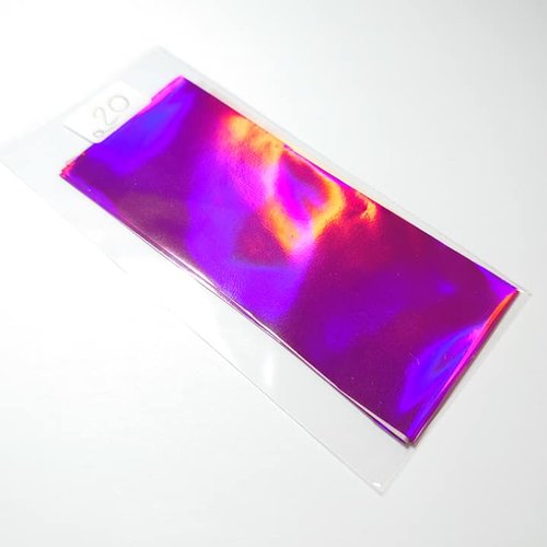 Foil holographique miroir (refa20) idéal pour nail art ou scrapbooking, ongle manucure gel loisir créatif  
