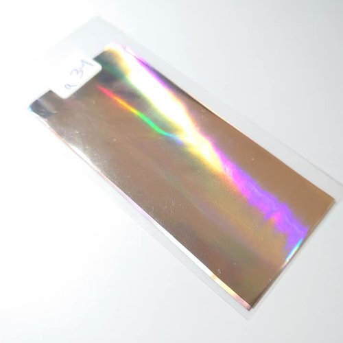 Foil holographique miroir (refa31) idéal pour nail art ou scrapbooking, ongle manucure gel loisir créatif  