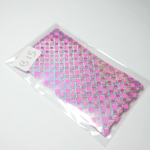 Foil holographoque (refb15) idéal pour nail art ou scrapbooking, ongle manucure gel loisir créatif  