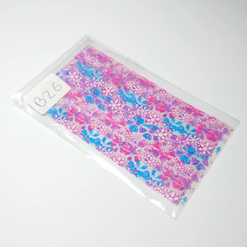 Foil fleur floral marguerite noeud (refb26) idéal pour nail art ou scrapbooking, ongle manucure gel loisir créatif  