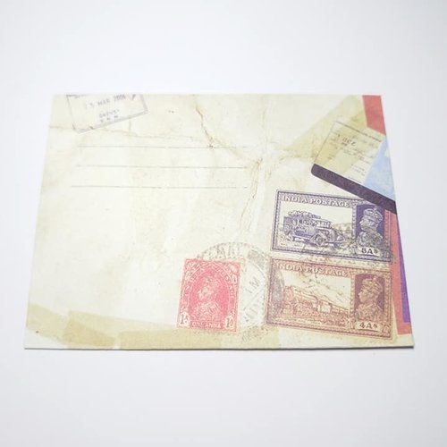 1 mini enveloppe (ref:5) embellissent pochette papier vintage ideal pour scrapbooking ou offrir argent noel anniversaire cadeau