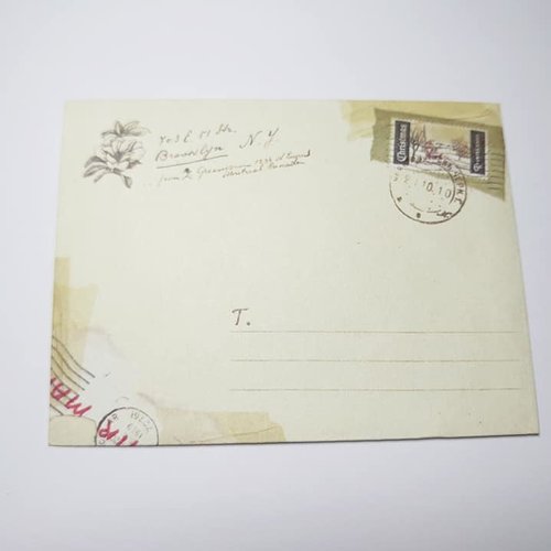1 mini enveloppe (ref:8) embellissent pochette papier vintage ideal pour scrapbooking ou offrir argent noel anniversaire cadeau