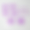 Flex motif coeur etoile (ref:a2) violet transfert thermocollant patch appliqué sur tissus pour customiser tee shirt, sac, pantalon..