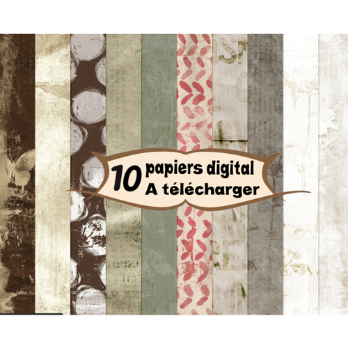 10 images page papier digital numérique à télécharger (mixmedia1) tartan à imprimer scrap, origami,bijou cabochon
